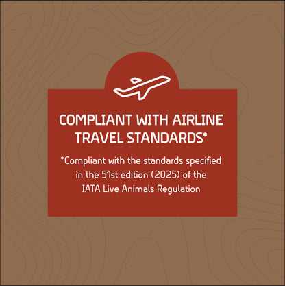 Plastic Kennel for Dogs, Wire Door, IATA Airline Approved, Travel Crate, with Wheels, Gray, Large, 32" L X 22" W X 23" H